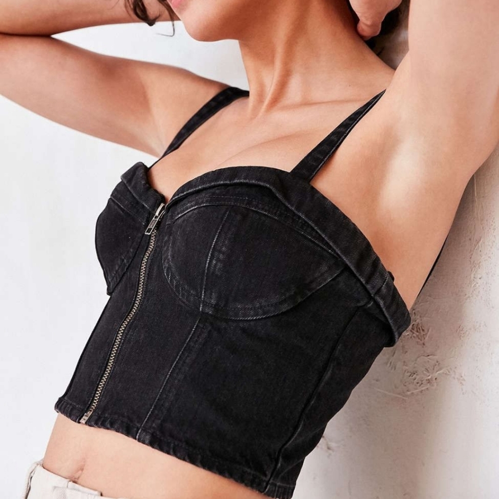 Guess - Black Denim Bustier (S)